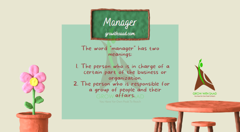 meaning of manager