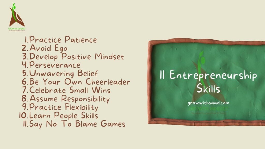 11 Entrepreneurship Skills