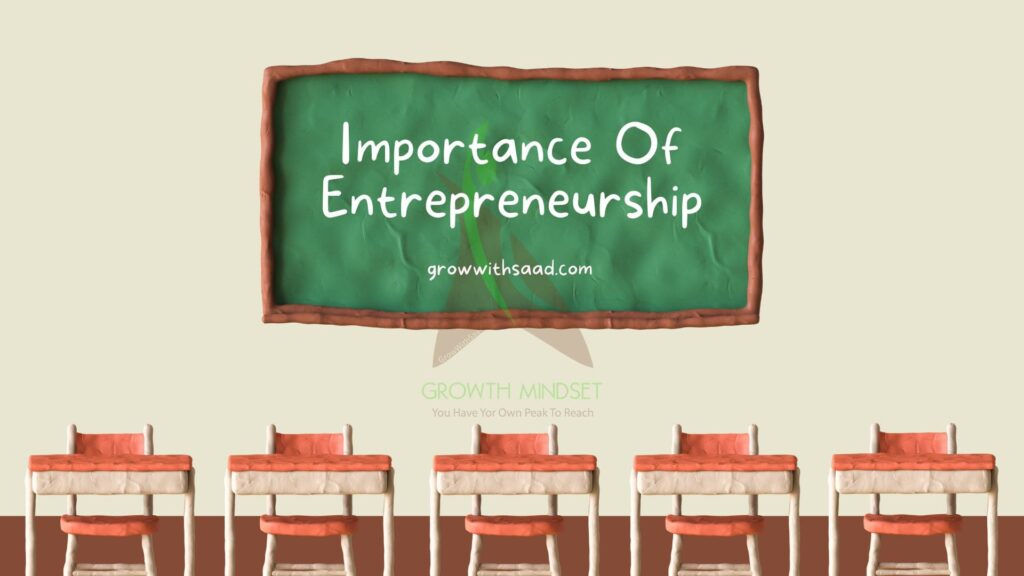 Importance Of Entrepreneurship