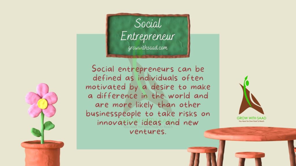 Meaning Of Social Entrepreneur